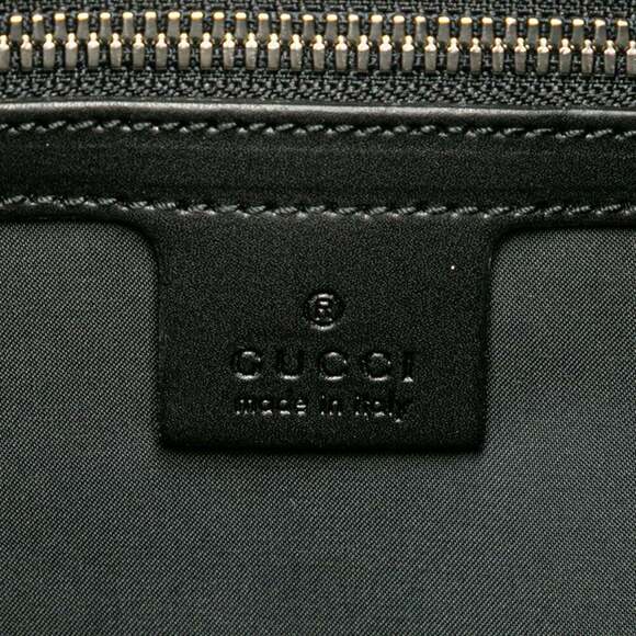 GUCCI Black Leather Backpack